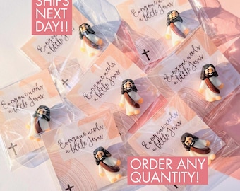 Mini Jezus figuur zakformaat Jezus gunst religieus Moederdag cadeau kleine kerk hand-out ministerie cadeau idee christelijk zaktoken