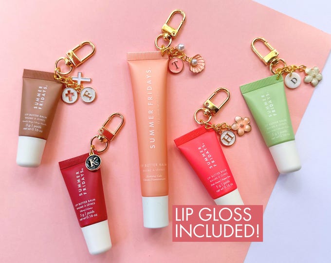 Lip Gloss Keychain gift for her Bag Charm Christian Summer Fridays Bag Charm Mother’s Day Gift Laneige Charm for Purse Cross Lip Gloss