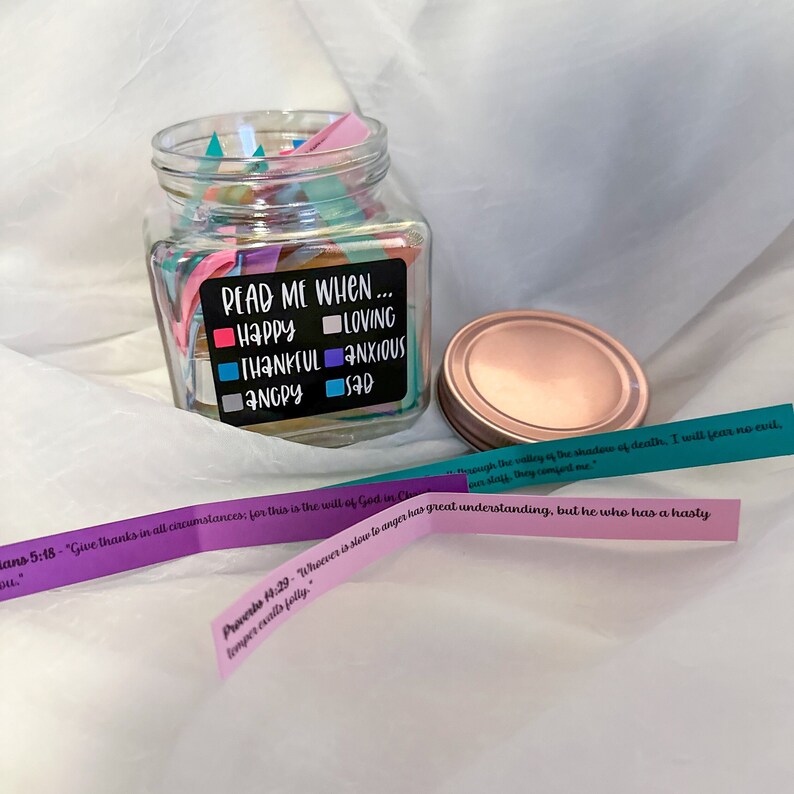 Scripture Jar Bible Verse Jar Gift for Christian Bible Verse Read Me ...