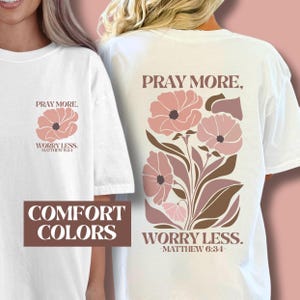 Boho Christian Shirt Floral Boho Shirt Comfort Colors Bible Verse Shirt Religious Tee Christian Gift Idea Retro Tshirt Christian Faith Based