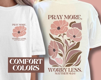 Camiseta cristiana bohemia Camiseta bohemia floral Camiseta Comfort Colors Camiseta para el Día de la Madre Camiseta religiosa Idea de regalo cristiano Camiseta retro Fe cristiana