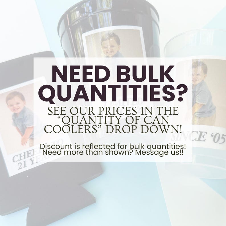 custom photo party cups available in multiple colors personalized reusable stadium cups bulk party supplies graduation and birthday party drinkware