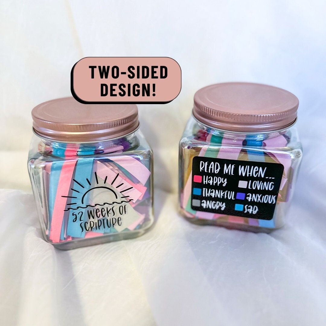 Bible Verse Jar Scripture Jar Bible Versed Jarful Jar Bibleverses Bible Giftful Christianity