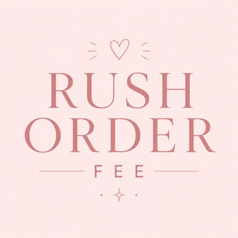 Rush Order Fee - Etsy