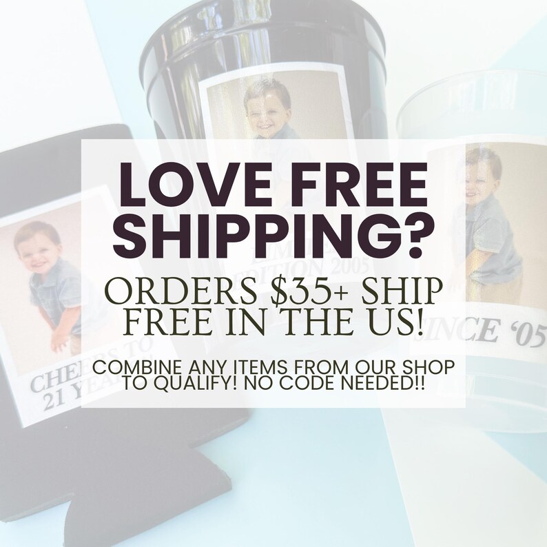 custom party cups with photo displayed at graduation party setup personalized reusable cups for birthday celebration party decor custom drinkware favors