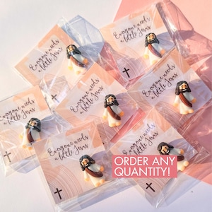 Mini Jesus Figure Pocket Size Jesus Favor Religious mother's day Gift Small Church Handout Ministry Gift Idea Christian Pocket Token