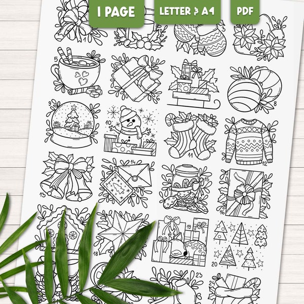Countdown to Christmas coloring page for adults, Coloring advent calendar, December coloring calendar, Holiday coloring sheets