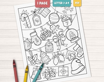 Coloring advent calendar, Printable Christmas coloring page for kids, Christmas countdown coloring, Holiday coloring pages download