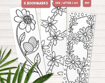 Påskmålarbokmärken, Utskrivbara bokmärken att färglägga, Påskmålaraktiviteter, Påskkorgar för flickor, Blombokmärkesset