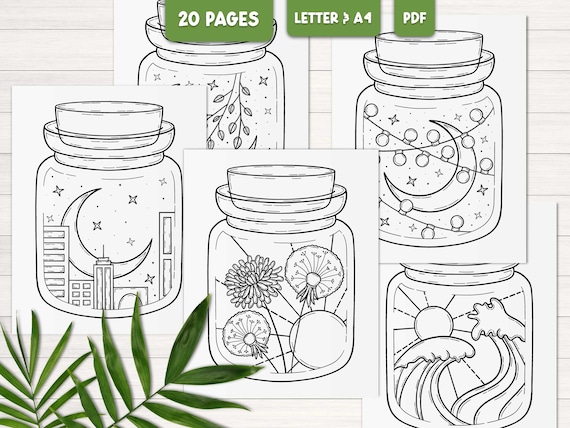 Boho coloring book for adult relaxation, Fantasy coloring pages, Jar coloring book for adults, Simple coloring pages for teens