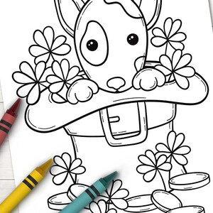 St. Patrick's day coloring pages, Printable coloring pages for kids, St. Patrick's day activity sheets, St. Patrick's day party favors image 7