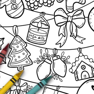Coloring Advent Calendar, Printable Christmas Coloring Page for Kids ...