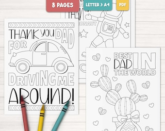 Fathers day coloring pages for kids, Dad coloring page, Fathers day printable activities, Dad gift from kids, Fathers day DIY gift