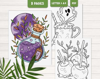 Halloween Coloring Pages: Spooky Designs for Kids & Adults (PDF)
