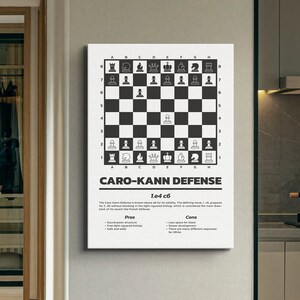 The Sicilian Defense Chess Opening Vintage Book Cover Poster Style | Art  Board Print