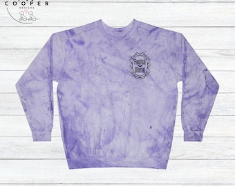 Haunted Mansion Foolish Mortal Hitchhiking Ghost Tie-Dye Sweatshirt
