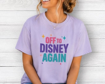 Off to Disney Again Boxy Tee