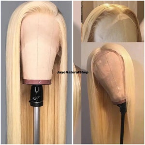 Jaye 613 Lace Frontal Wig 13x4 Blonde Lace Front Wig Straight Human Hair Transparent Lace Wig