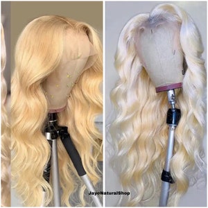 Jaye 613 Body Wave Lace Frontal Wig 13x4 Blonde Lace Front Wig Straight Human Hair Transparent Lace Wig