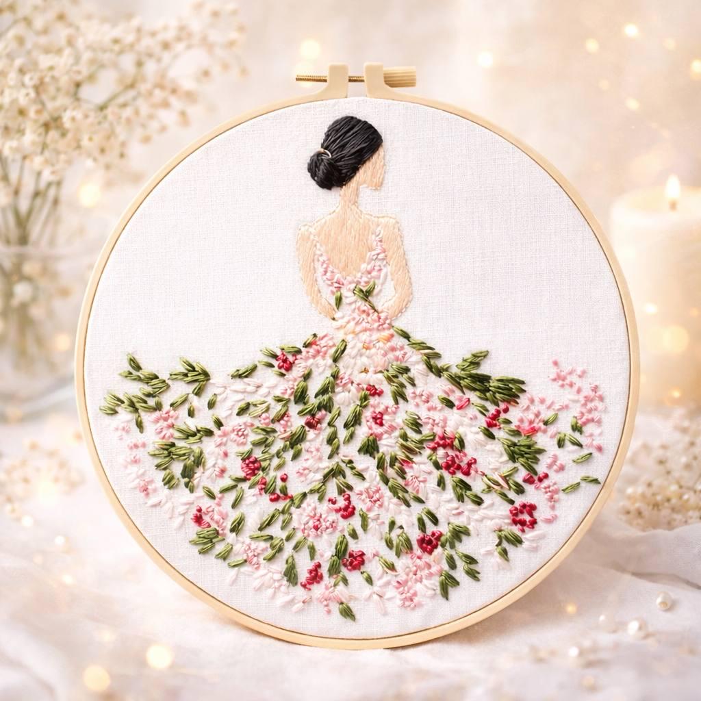 sachin and babi light blue dress French Embroidery Dress