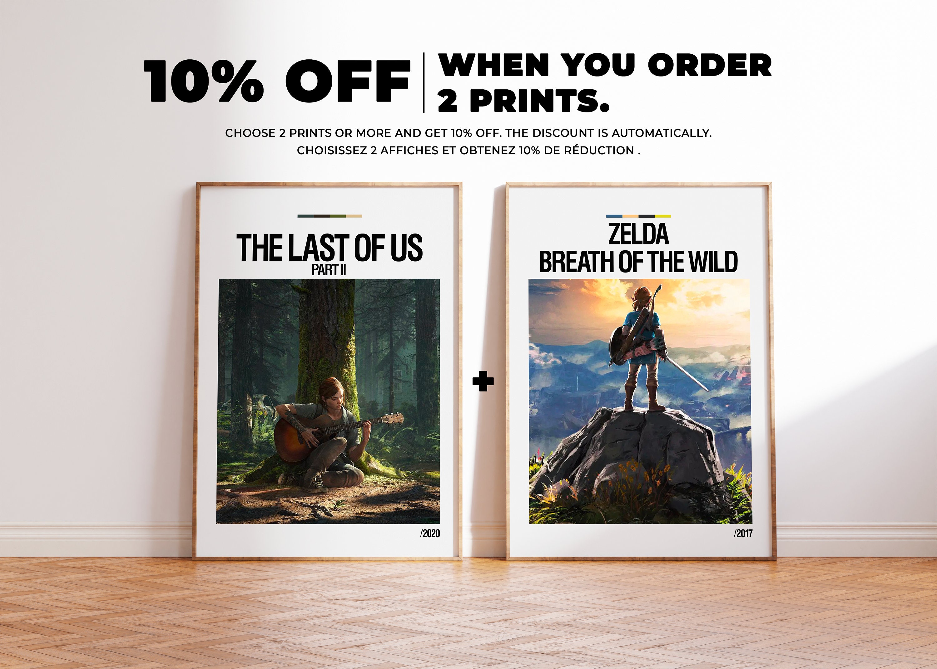 Gaming Poster Zelda Breath of the Wild, Video Games Gift, Video Games