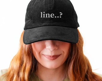 Funny Theatre Lover Embroidered Hat, Vintage Corduroy Cap, Musical Theatre Kid Rehearsal Apparel, Actor Actress Gift, Stage Director Gift