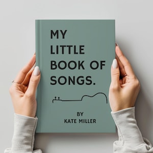 Cadeau personnalisé de journal d'écriture de chansons pour musicien, cahier à couverture rigide d'écriture de paroles personnalisée, journal d'auteur-compositeur, journal de poésie paroles de chanson