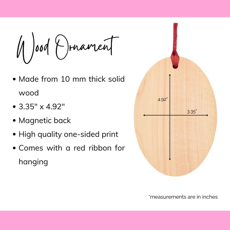 Personalized Baby's First Christmas Wood Ornament, Custom Name New Baby