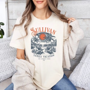 Family Beach Vacation Shirts, Family Vacation 2025 Tshirt, Custom Location Summer Holiday Tee, Matching Group Vacay Shirt, Family Road Trip