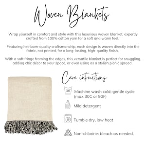 Personalized Wedding Woven Blanket, Floral Cottagecore Cotton Anniversary Blanket, Engagement Gift For Couple, Newlywed Jacquard Tapestry image 4