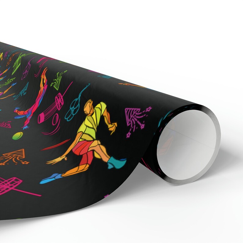 Disc Golf Wrapping Paper, Disc Golf Gifts for Him, Frisbee Golf Player Birthday Gift, Funny Wrapping Paper Roll, Disc Golf Basket Gift Wrap image 5