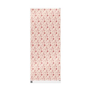 Vintage Christmas Toile de Jouy Wrapping Paper, Elegant French Country Holiday Gift Wrap, Rustic Old Fashioned Xmas Decor, Retro Winter Wrap image 5