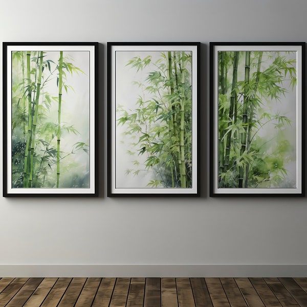 Feng Shui Green Bamboo for Luck, Growth, Nobility, Flexibility | Asian Decor | Spiritualism | Chinese Art