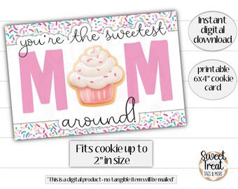 10x15cm Muttertags Keks Karte - Muttertags Cookie Karte - Cookie Verpackung - Muttertags Cookie Karte