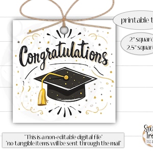 Étiquettes pour cadeaux de remise des diplômes - étiquettes de remise de diplôme - étiquettes de remise de diplôme - étiquette à biscuits de remise des diplômes - étiquette de cadeau de remise des diplômes - cadeau de remise des diplômes