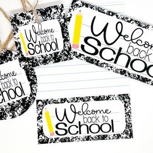 Printable Back to School Cookie Card - Welcome Back to School - 3.5x5 ...
