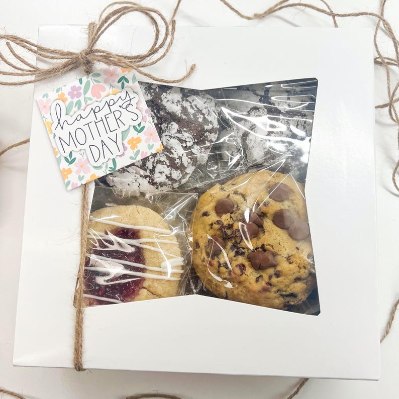 Mother’s Day Cookie Tags Printable, Cookie Packaging Tag, Treat Bag Tag, Floral Cookie Favor Tag, Instant Download image 3