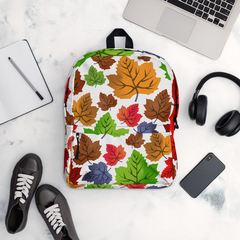 Summer Leaves Printed on School Bags & College Students Etsy