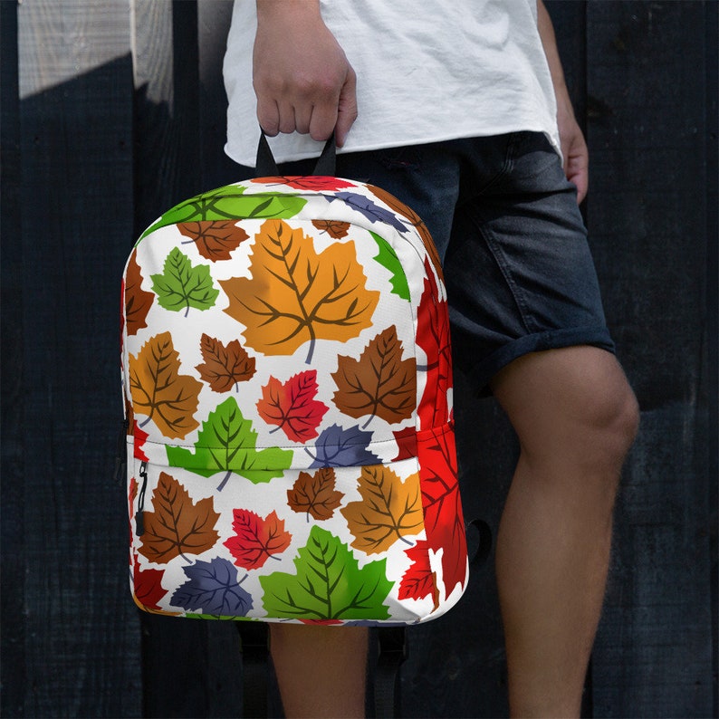 Summer Leaves Printed on School Bags & College Students Etsy