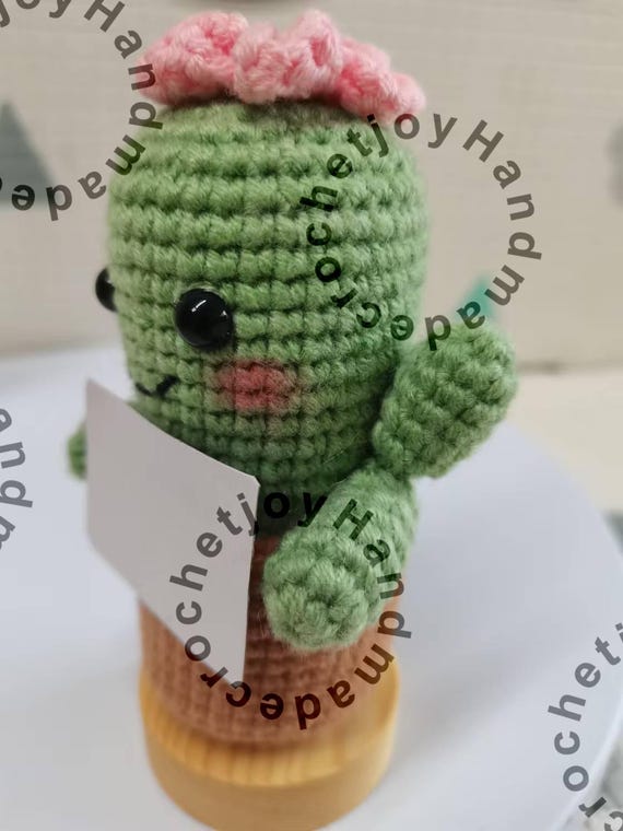 Générique Cactus Crochet Positif | Décor De Bureau En