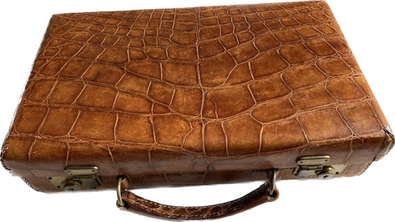 Suitcase - Vintage Leather Suitcase on Custom Stand, 19th C. Bagatelle Game  & Louis Vuitton Suitcase - Rafael Osona Auctions Nantucket, MA