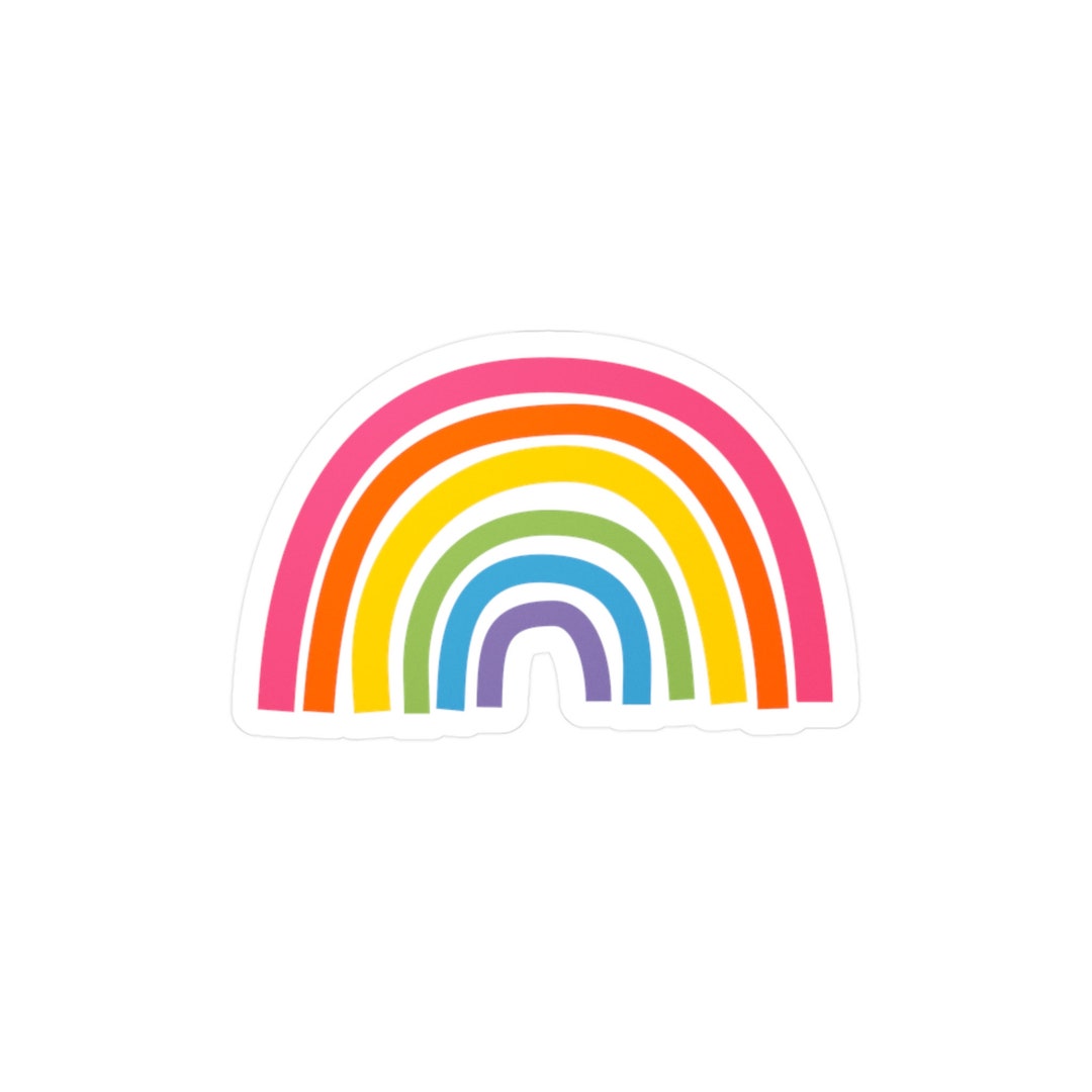 Rainbow Vinyl Sticker Etsy