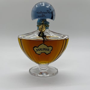 Vintage 1980 Sealed Shalimar Perfume 1 oz Flacon