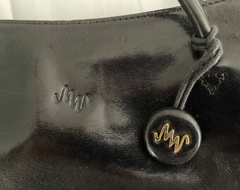 [mfnt] Camille Cool Black 高密度ナイロン牛革バッグ COW LEATHER DEEP-FRY TECH VEST(M Black): Yohji Yamamoto POUR