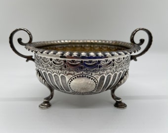 Antique Bigelow Kennard Footed Sterling Silver Sugar Bowl ca 1900