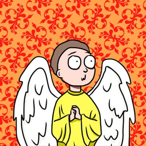 Morty Angel sticker decal
