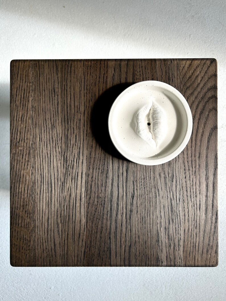 Solid oak stool image 3