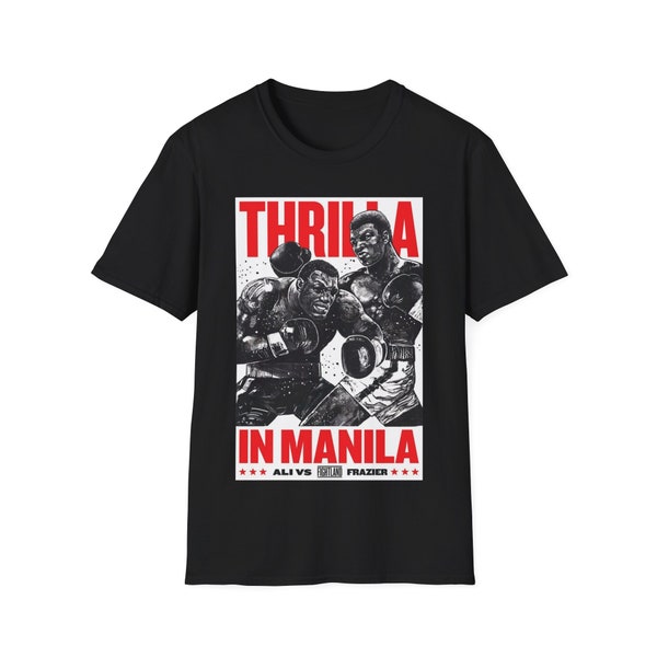 Thrilla in Manilla '75 t-shirt Muhammad Ali versus Joe Frazier 3