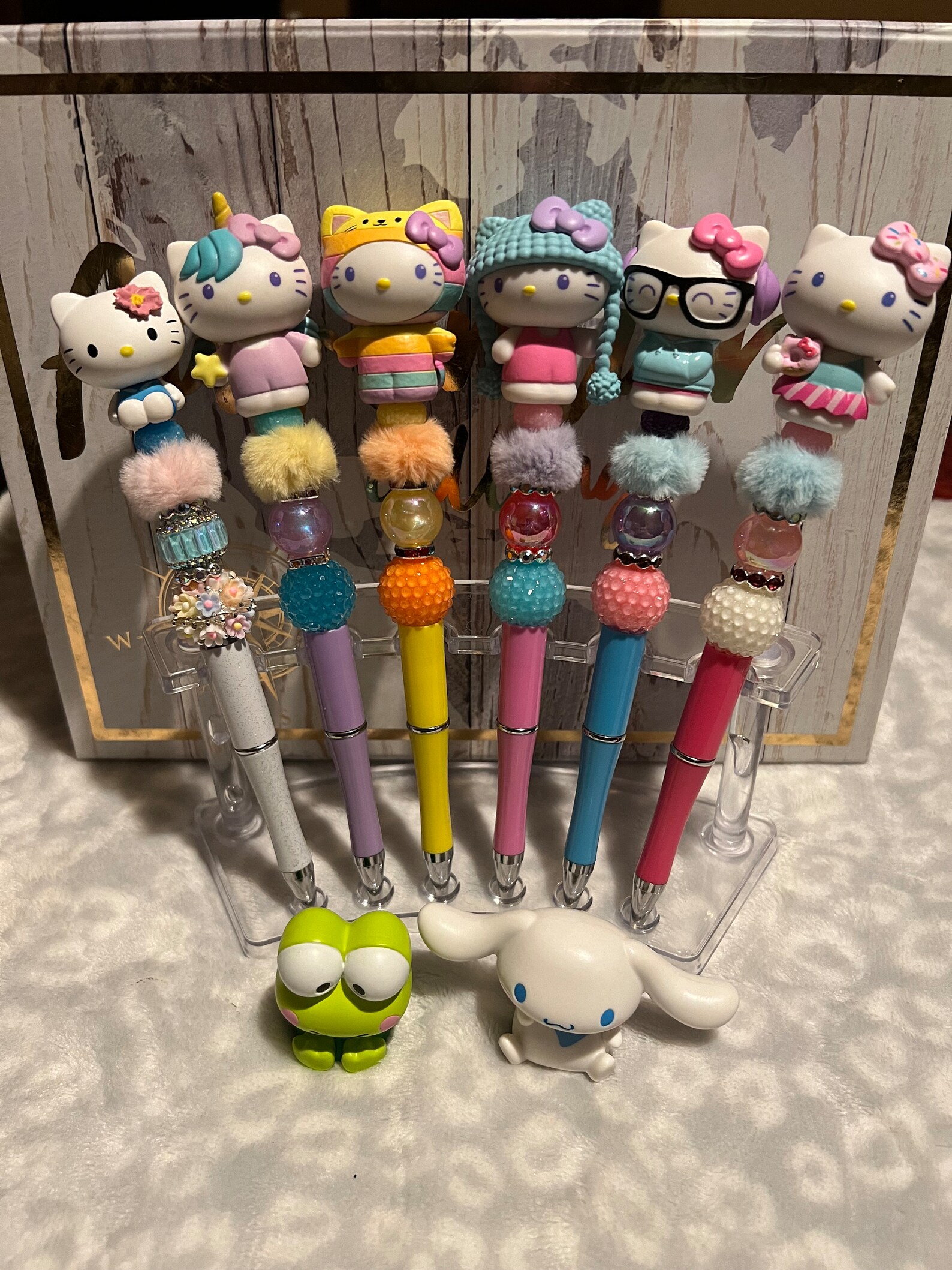 Character Pens - Kawaii Beaded Pens - Etsy