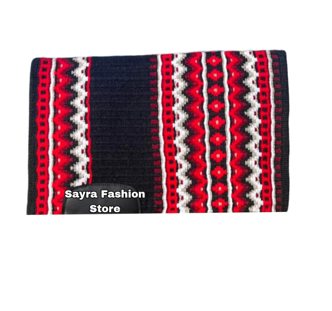 Red Western Saddle Pad Show Pad Saddle Blanket Saddle Pad Etsy